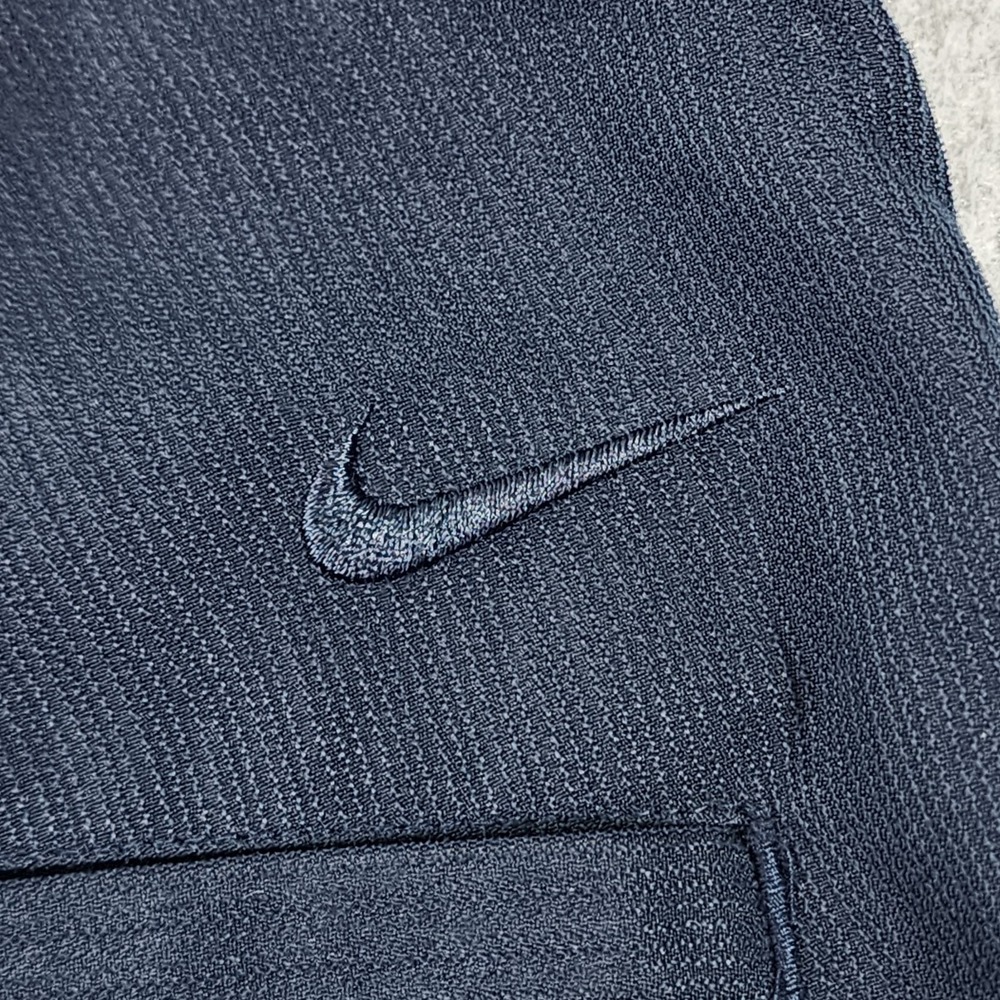 Nike Golf Shorts Men 37x9 Navy Blue Dri-Fit Bermuda Pleated Ribbed 186264 Tag 38 - Picture 11 of 15